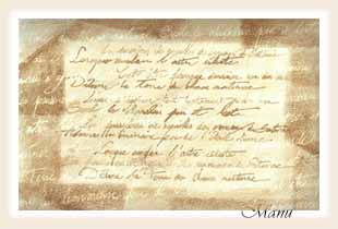 calligraphie, brou de noix et javel