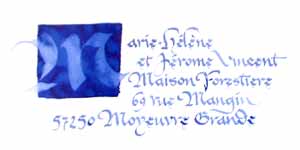 calligraphie  l'eau